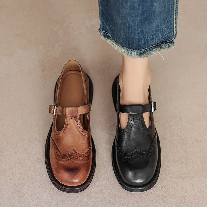 Risa Leather Mary Janes