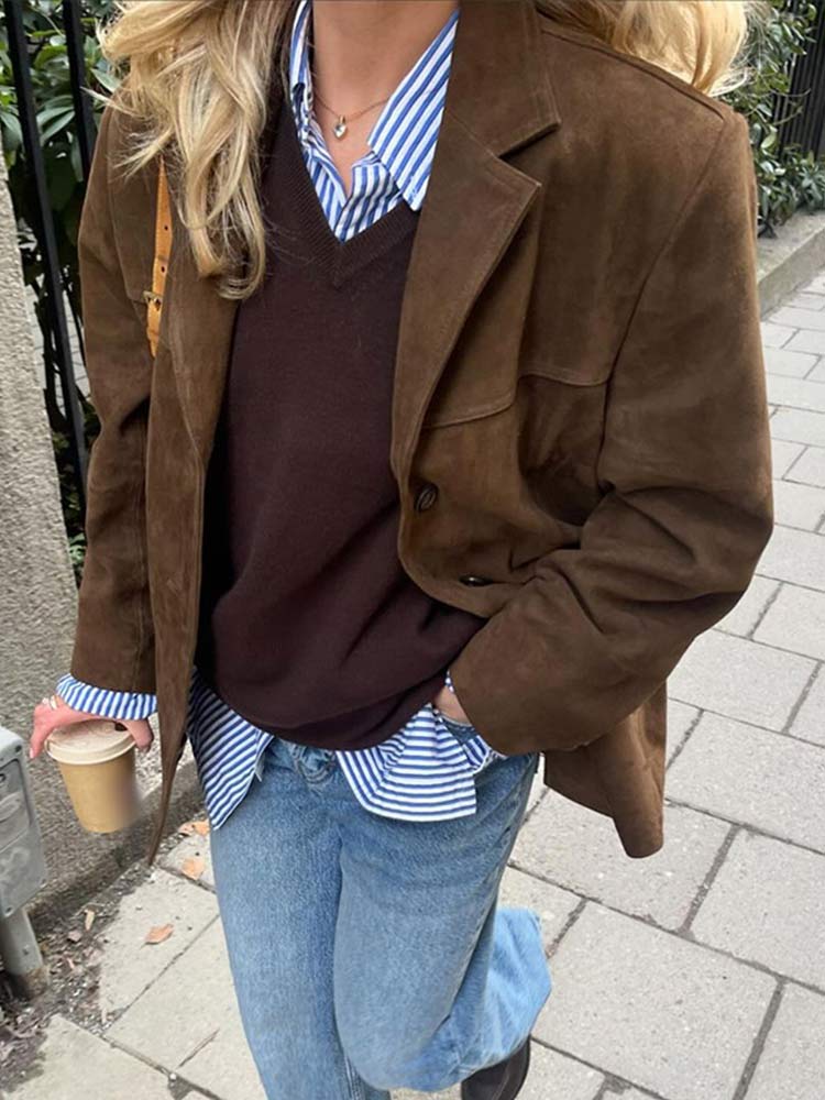 Riley™ - Vintage Suede Blazer