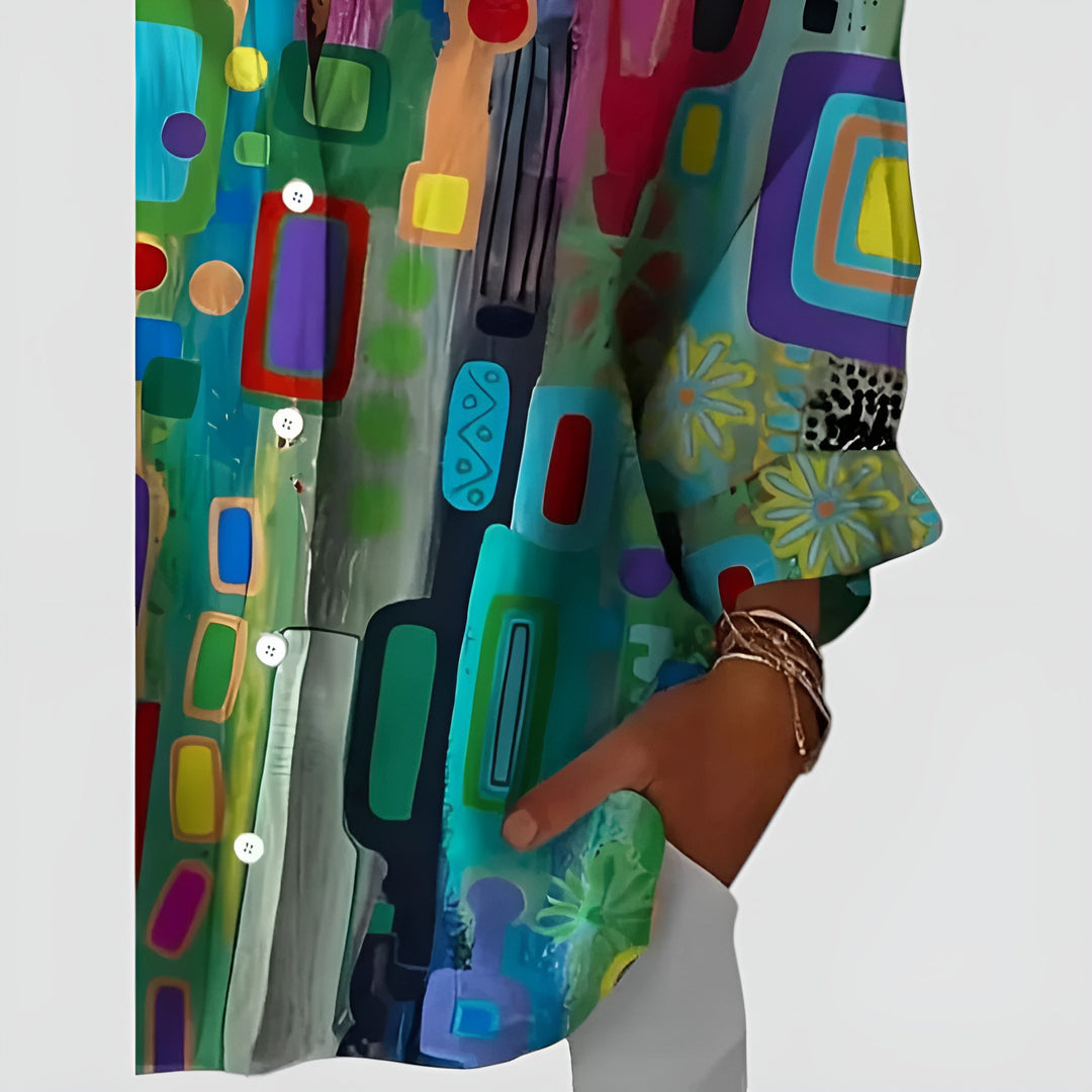 Edna™ Artistic Bloom Blouse