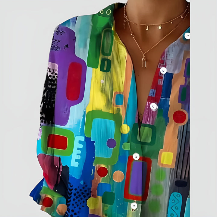 Edna™ Artistic Bloom Blouse
