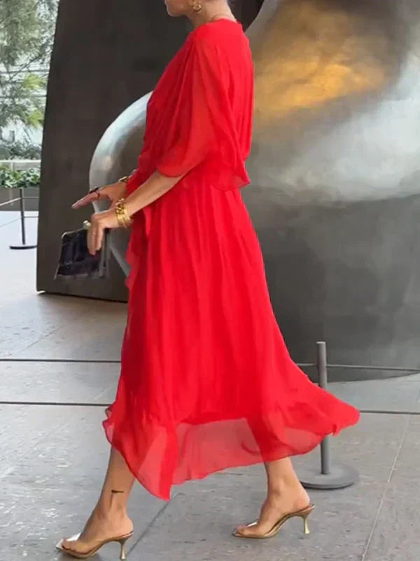 Lyra | Whisper-Soft V-Neck Dress