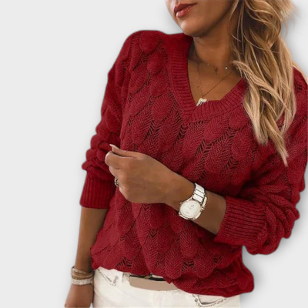 Noe - Pullover with V-neck