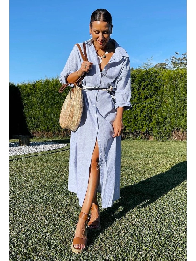 Grace Linen Maxi Dress