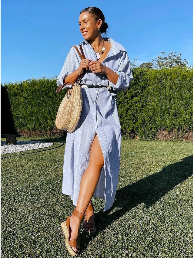 Grace Linen Maxi Dress