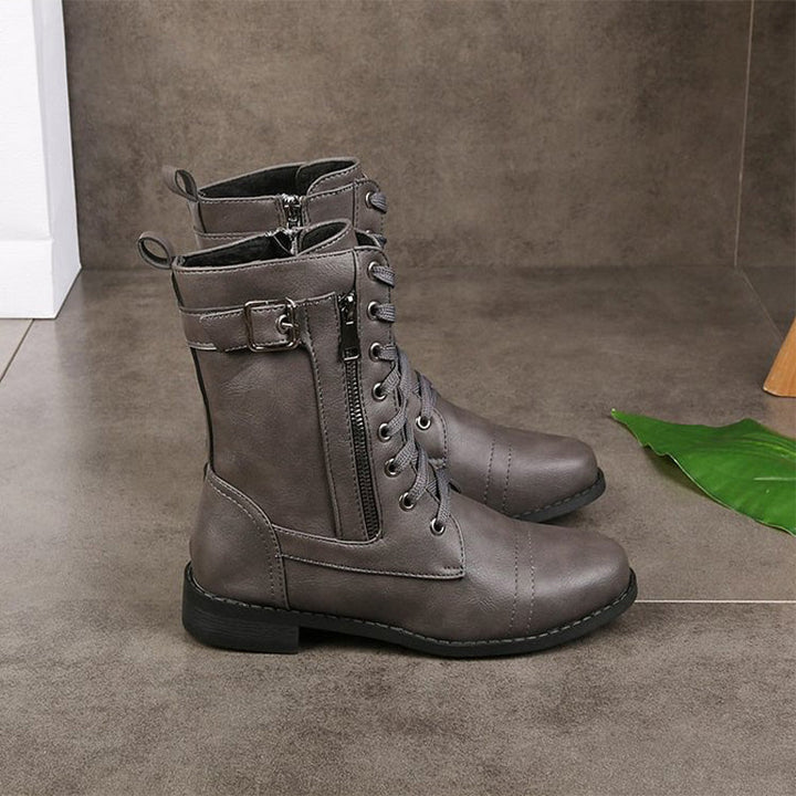 Varenna™ - Classic Zipper Combat Boot