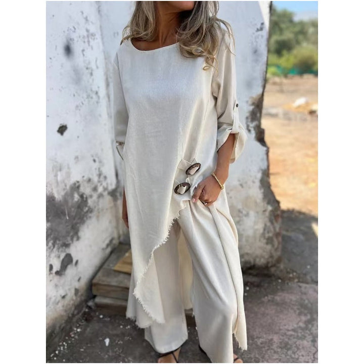 Lourdes™ Luxe Cotton & Linen Women's Set