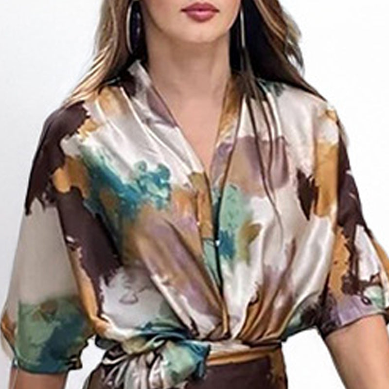 Satin Printed Elegance