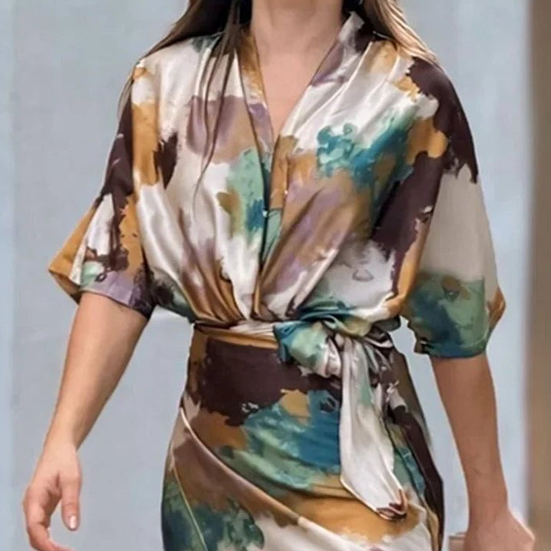 Satin Printed Elegance