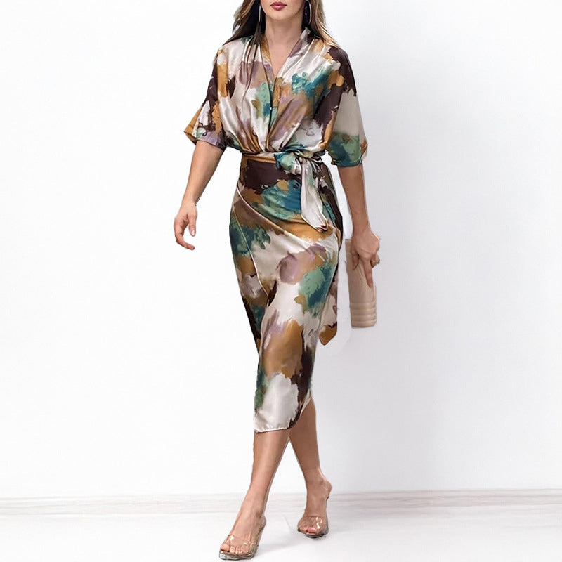 Satin Printed Elegance