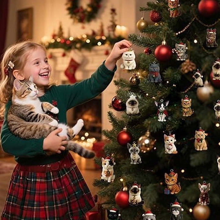 Festive Advent Calendar with 24 Cheerful Cats