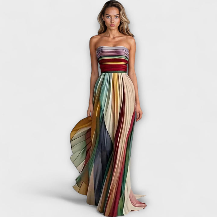 Seraphina - Colorful Sleeveless Dress