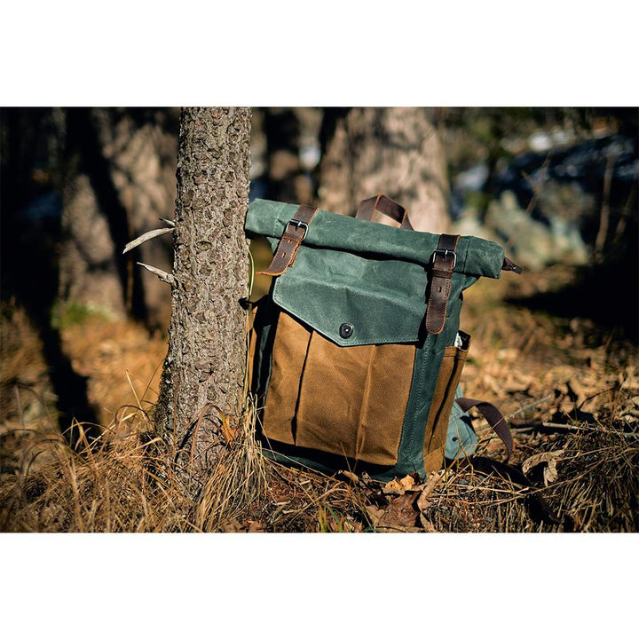 Waxed Canvas Rolltop Backpack | Jace