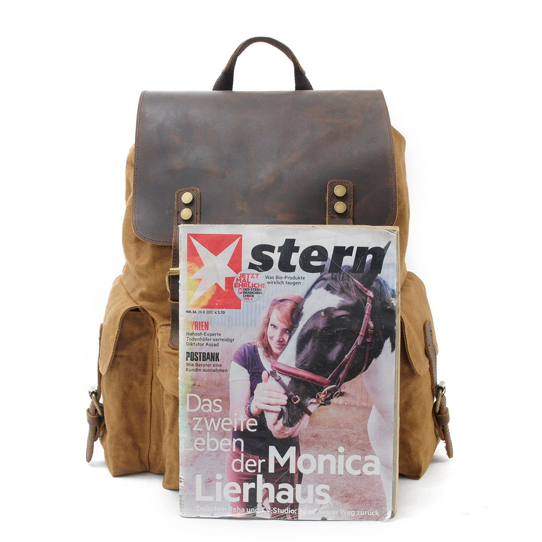 Waxed Canvas Backpack | Logan