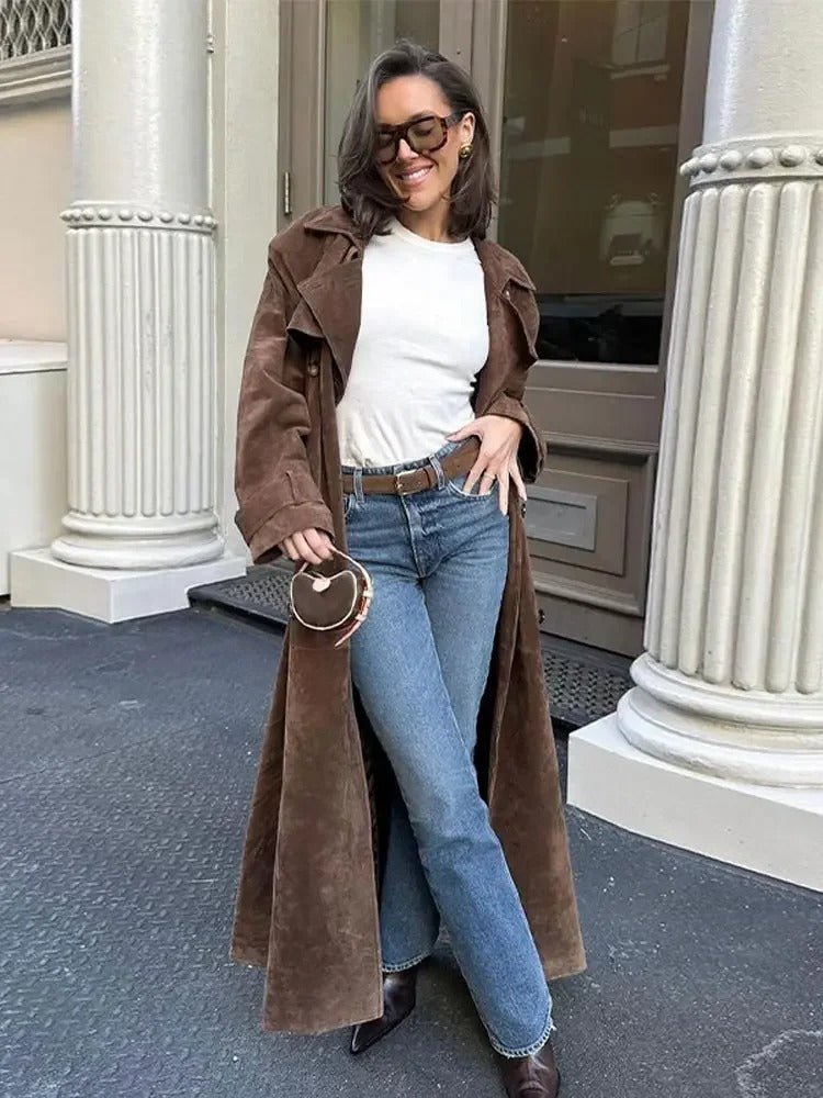 Aubrey™ - Vintage Suede Trench