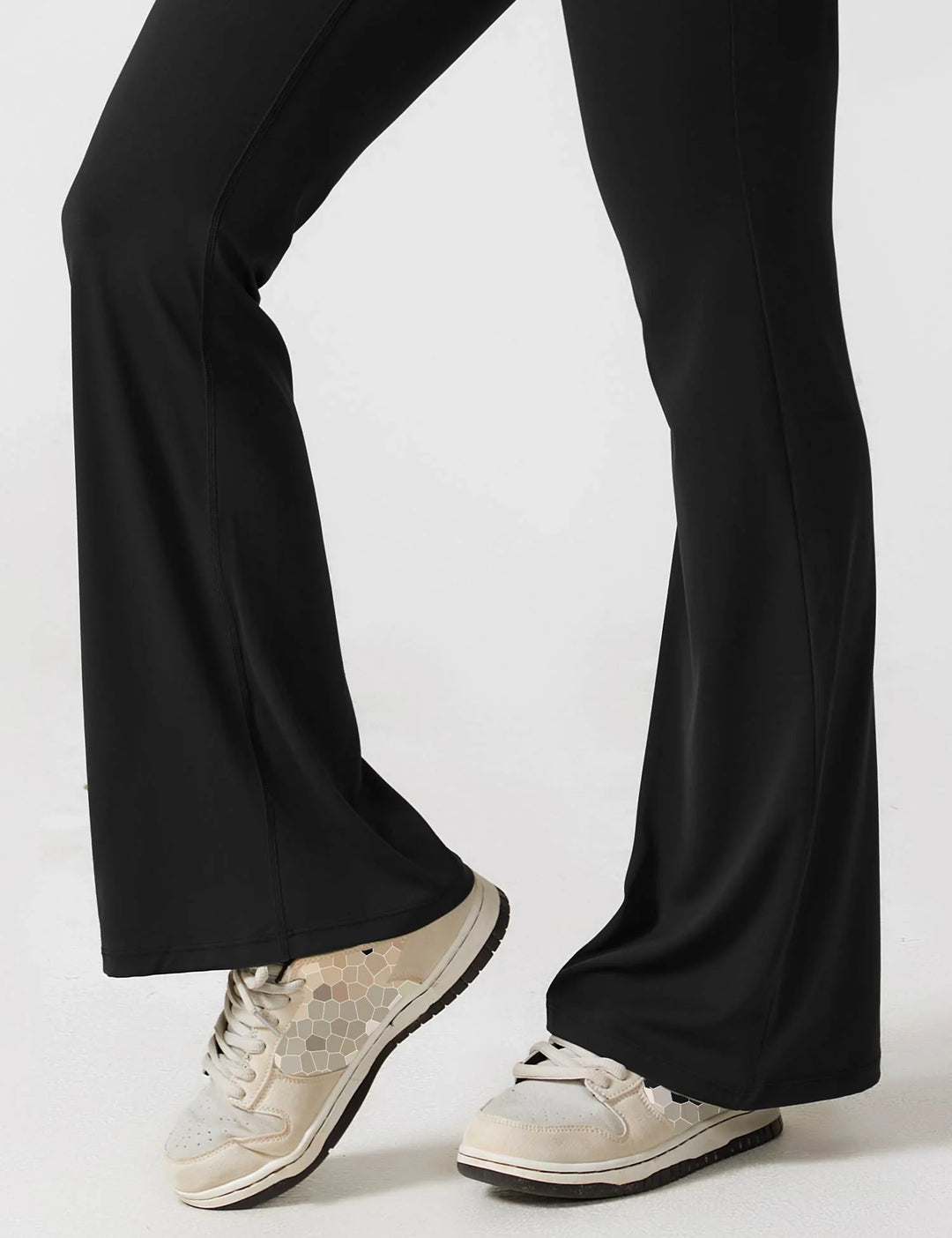 BlendApparel V-Waist Flare-Leg Jumpsuit