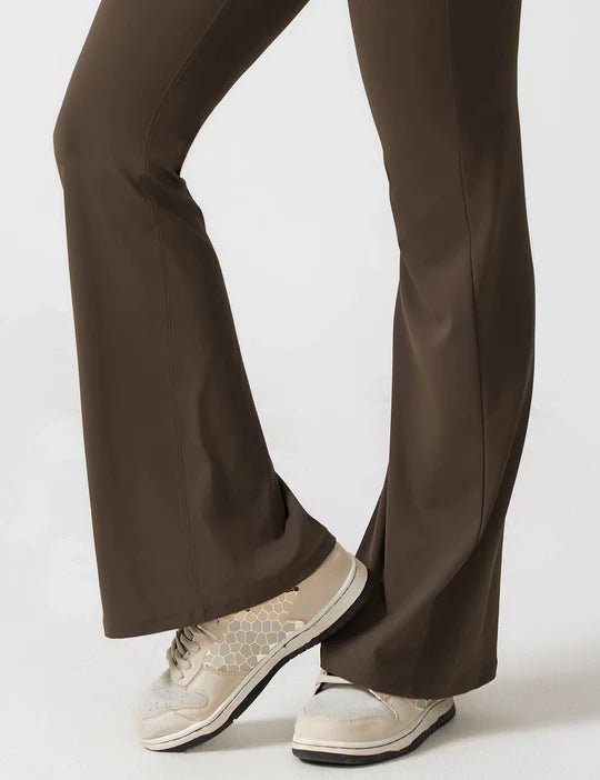 BlendApparel V-Waist Flare-Leg Jumpsuit